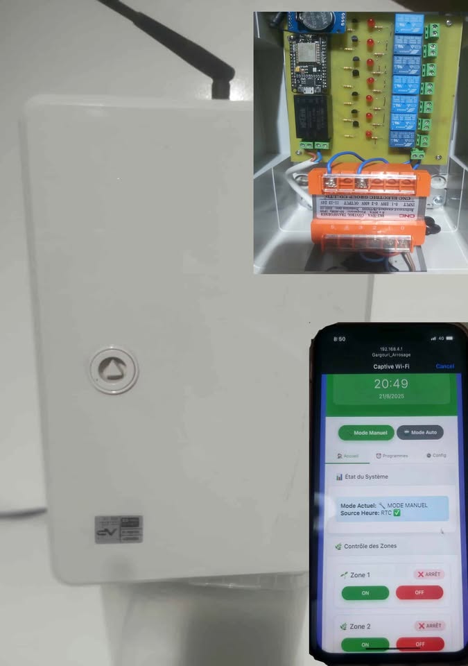 🌱 Système d'Arrosage Automatique Intelligent 7 Zones